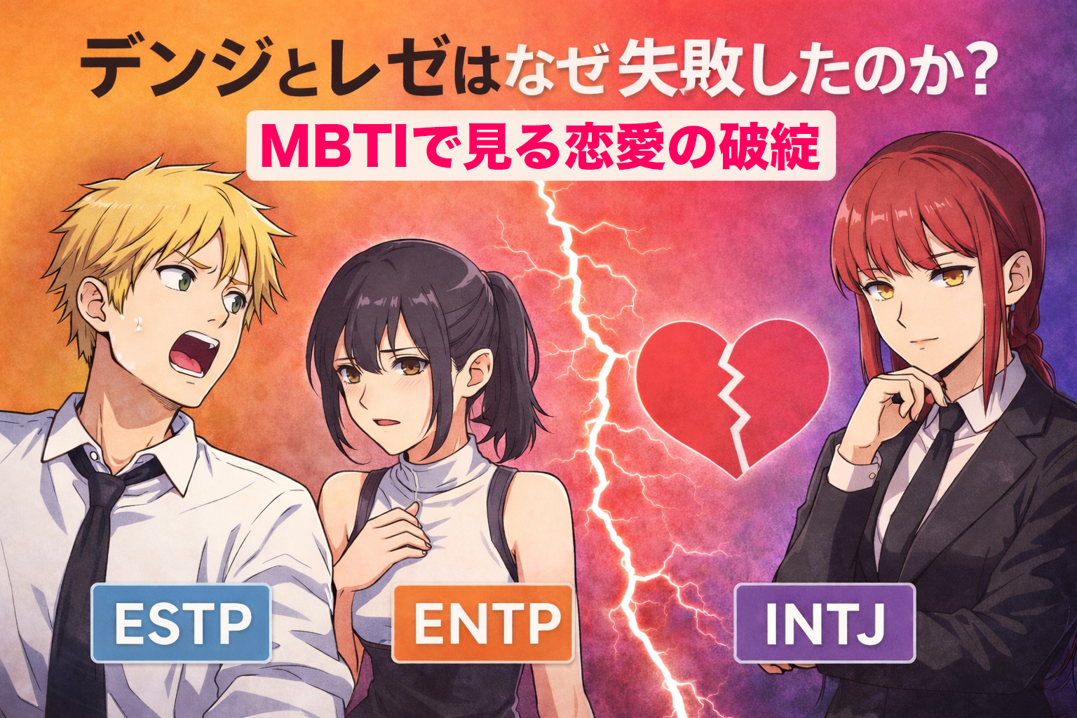 チェンソーマンMBTIのアイキャッチ